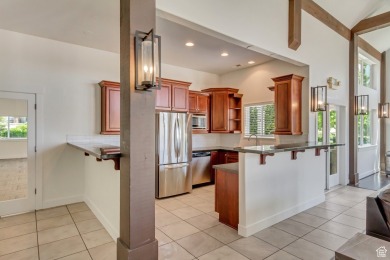 Directly off the kitchen leads to a PRIVATE cover patio, with no on Schneiters Pebble Brook Golf Course in Utah - for sale on GolfHomes.com, golf home, golf lot