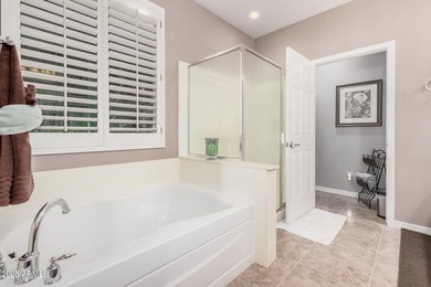 Immaculate single-level home with a bright, open floor plan on The Golf Club At Johnson Ranch in Arizona - for sale on GolfHomes.com, golf home, golf lot