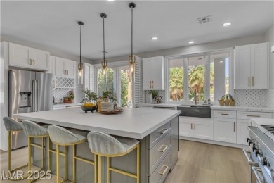 Enjoy expansive golf course views from bright, sun-filled on Canyon Gate Country Club in Nevada - for sale on GolfHomes.com, golf home, golf lot