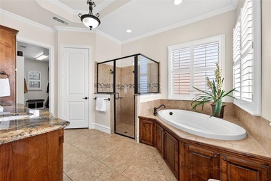 Exceptional one-story Paul Taylor home on an oversized corner on Gentle Creek Golf Club in Texas - for sale on GolfHomes.com, golf home, golf lot