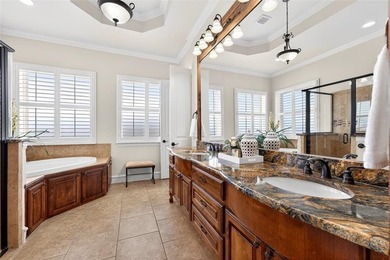 Exceptional one-story Paul Taylor home on an oversized corner on Gentle Creek Golf Club in Texas - for sale on GolfHomes.com, golf home, golf lot