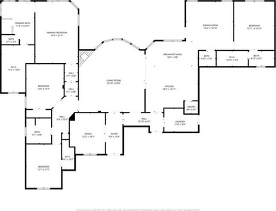 Exceptional one-story Paul Taylor home on an oversized corner on Gentle Creek Golf Club in Texas - for sale on GolfHomes.com, golf home, golf lot