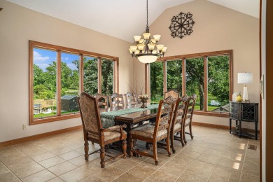 Charming LAKEFRONT RANCH WITH WALKOUT BASEMENT WITH OVER 3300 on Lake of Four Seasons Country Club in Indiana - for sale on GolfHomes.com, golf home, golf lot