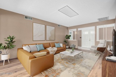 Step into this lovingly cared-for 2-bedroom, 2-bathroom home in on Sun City Lakes West and East in Arizona - for sale on GolfHomes.com, golf home, golf lot
