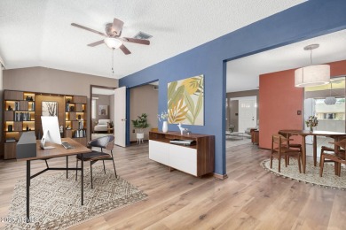 Step into this lovingly cared-for 2-bedroom, 2-bathroom home in on Sun City Lakes West and East in Arizona - for sale on GolfHomes.com, golf home, golf lot