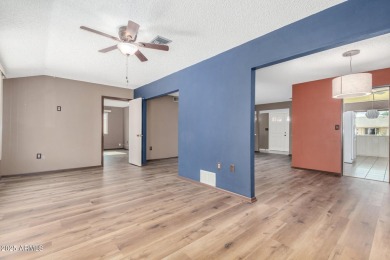 Step into this lovingly cared-for 2-bedroom, 2-bathroom home in on Sun City Lakes West and East in Arizona - for sale on GolfHomes.com, golf home, golf lot