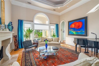Elegant, Mediterranean style,  single-level home with soaring on The Landings Club - Marshwood in Georgia - for sale on GolfHomes.com, golf home, golf lot