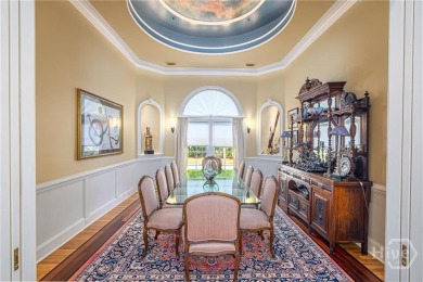 Elegant, Mediterranean style,  single-level home with soaring on The Landings Club - Marshwood in Georgia - for sale on GolfHomes.com, golf home, golf lot