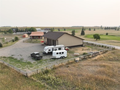 Located just outside Fairfield, Montana, this beautiful home on Harvest Hills Golf Course in Montana - for sale on GolfHomes.com, golf home, golf lot