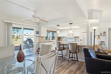 Ground-floor, single-story condo with two patios and stunning on London Bridge Golf Course in Arizona - for sale on GolfHomes.com, golf home, golf lot