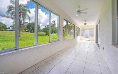In addition to the 1,630 s/f under air, this attractive 2BR/2BA on Riviera Golf Club in Florida - for sale on GolfHomes.com, golf home, golf lot