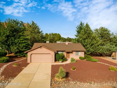 Single level 3 bedroom home with large fenced backyard . Enjoy on Oakcreek Country Club in Arizona - for sale on GolfHomes.com, golf home, golf lot