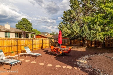 Single level 3 bedroom home with large fenced backyard . Enjoy on Oakcreek Country Club in Arizona - for sale on GolfHomes.com, golf home, golf lot