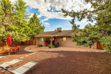 Single level 3 bedroom home with large fenced backyard . Enjoy on Oakcreek Country Club in Arizona - for sale on GolfHomes.com, golf home, golf lot