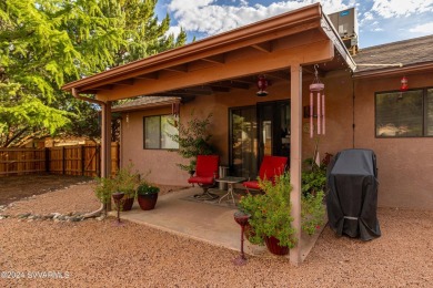 Single level 3 bedroom home with large fenced backyard . Enjoy on Oakcreek Country Club in Arizona - for sale on GolfHomes.com, golf home, golf lot