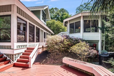Tucked down a long drive, amid ancient oaks and sabal palms on Bald Head Island Golf Club in North Carolina - for sale on GolfHomes.com, golf home, golf lot