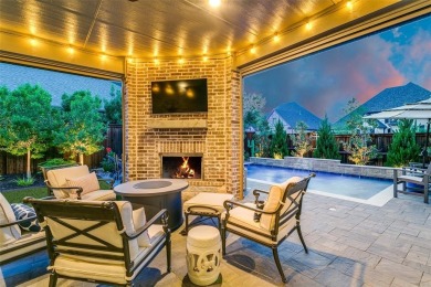 Step into refined luxury with this exquisite one-story residence on The Tribute At the Colony in Texas - for sale on GolfHomes.com, golf home, golf lot
