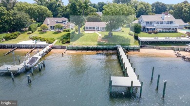 UNOBSTRUCTED BAY VIEW RANCHER with PRIVATE PIER in Kent Island's on Blue Heron Golf Course in Maryland - for sale on GolfHomes.com, golf home, golf lot
