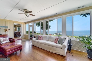 UNOBSTRUCTED BAY VIEW RANCHER with PRIVATE PIER in Kent Island's on Blue Heron Golf Course in Maryland - for sale on GolfHomes.com, golf home, golf lot