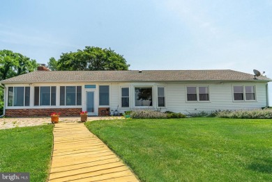 UNOBSTRUCTED BAY VIEW RANCHER with PRIVATE PIER in Kent Island's on Blue Heron Golf Course in Maryland - for sale on GolfHomes.com, golf home, golf lot