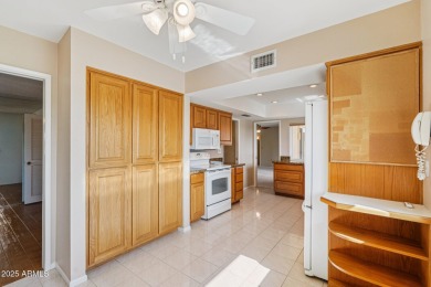 This spacious Columbine model sits on a large lot with on Sun City Lakes West and East in Arizona - for sale on GolfHomes.com, golf home, golf lot