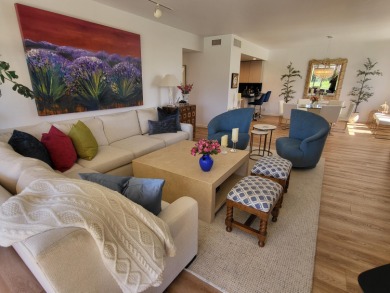 This exceptional corner unit offers stunning south and on Desert Island Golf and Country Club in California - for sale on GolfHomes.com, golf home, golf lot