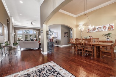 Beautiful one-story Lake Maria home built by Carriage Custom on Isabella Golf Course  in Arkansas - for sale on GolfHomes.com, golf home, golf lot