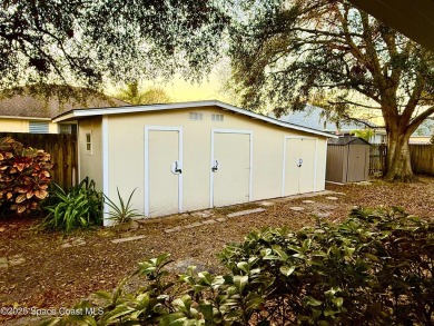 Nestled on a tree-lined dead-end street, this charming CBS-built on Crane Creek Reserve Golf Club in Florida - for sale on GolfHomes.com, golf home, golf lot