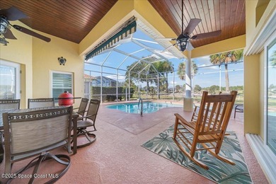 Step into this beautifully maintained pool home in the coveted on Viera East Golf Club in Florida - for sale on GolfHomes.com, golf home, golf lot