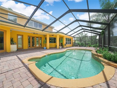 Elegant cul-de-sac home with pool, lake, and nature preserve on The Club at Eaglebrooke in Florida - for sale on GolfHomes.com, golf home, golf lot