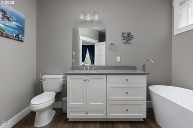 Nearly new 2022-built single-level home near the beach in the on Salishan Spa and Golf Resort in Oregon - for sale on GolfHomes.com, golf home, golf lot