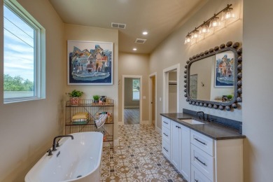 Sleek New transitional home close to the back gate into on Ram Rock Golf Course in Texas - for sale on GolfHomes.com, golf home, golf lot