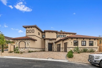 This brand-new LUXURY home in South Shore Country Club offers 5 on South Shore At Lake Las Vegas in Nevada - for sale on GolfHomes.com, golf home, golf lot