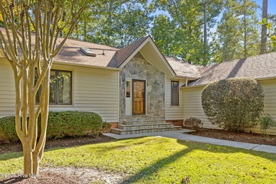 Unique architecture highlights this irresistible one-level home on Brandywine Bay Golf Club in North Carolina - for sale on GolfHomes.com, golf home, golf lot