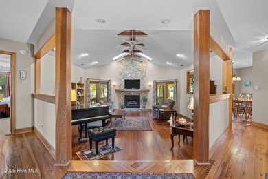 Unique architecture highlights this irresistible one-level home on Brandywine Bay Golf Club in North Carolina - for sale on GolfHomes.com, golf home, golf lot