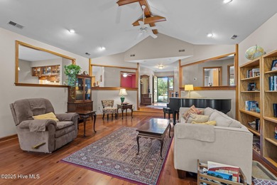 Unique architecture highlights this irresistible one-level home on Brandywine Bay Golf Club in North Carolina - for sale on GolfHomes.com, golf home, golf lot