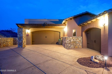 This stunning, solar powered home has the most amazing mountain on Picacho Hills Country Club in New Mexico - for sale on GolfHomes.com, golf home, golf lot