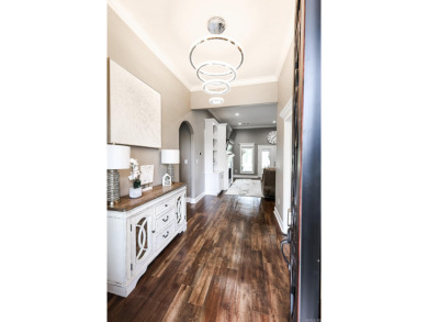 Built in 2018, this stunning custom home sits right on the #5 on Mystic Creek Golf Club in Arkansas - for sale on GolfHomes.com, golf home, golf lot