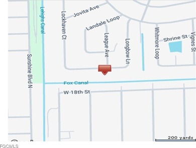 This Great waterfront lot is on the Fox canal providing a water on Lehigh Resort Club in Florida - for sale on GolfHomes.com, golf home, golf lot