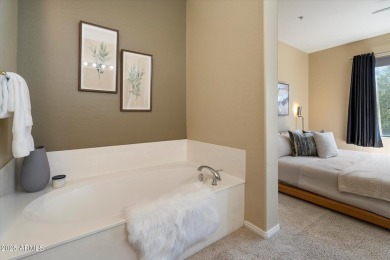 Elegant lock-and-leave on a premier corner lot in Cachet at on Talon at Grayhawk Golf Course in Arizona - for sale on GolfHomes.com, golf home, golf lot