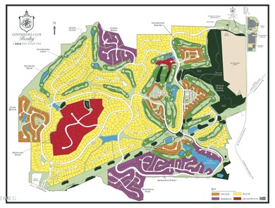 Serene Cul-de-sac lot located in the prestigious private gated on Governors Club in North Carolina - for sale on GolfHomes.com, golf home, golf lot