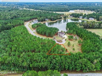 This 0.48-acre lot sits at the end of a cul-de-sac in The on River Landing Golf Course in North Carolina - for sale on GolfHomes.com, golf home, golf lot