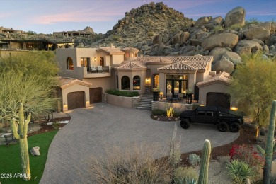 Tucked in a private cul-de-sac on 2.6 acres, this custom on The Estancia Club in Arizona - for sale on GolfHomes.com, golf home, golf lot