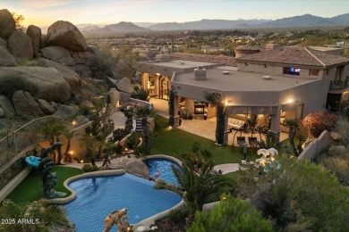 Tucked in a private cul-de-sac on 2.6 acres, this custom on The Estancia Club in Arizona - for sale on GolfHomes.com, golf home, golf lot