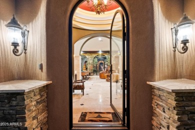 Tucked in a private cul-de-sac on 2.6 acres, this custom on The Estancia Club in Arizona - for sale on GolfHomes.com, golf home, golf lot