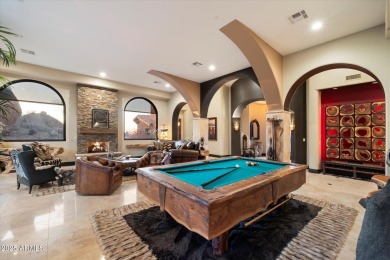 Tucked in a private cul-de-sac on 2.6 acres, this custom on The Estancia Club in Arizona - for sale on GolfHomes.com, golf home, golf lot