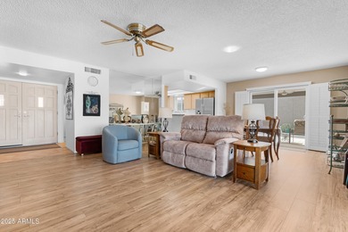 Welcome home to this beautifully updated 2 bed, 2 bath home with on Cottonwood Country Club in Arizona - for sale on GolfHomes.com, golf home, golf lot