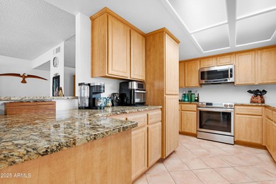 Welcome home to this beautifully updated 2 bed, 2 bath home with on Cottonwood Country Club in Arizona - for sale on GolfHomes.com, golf home, golf lot