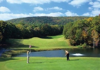 This gently sloped lot backs directly up to the lush fairways of on The Highlands Course at Lake Arrowhead in Georgia - for sale on GolfHomes.com, golf home, golf lot
