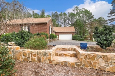 Charming all-brick home located in the gated and golf community on Carolina Trace Country Club in North Carolina - for sale on GolfHomes.com, golf home, golf lot